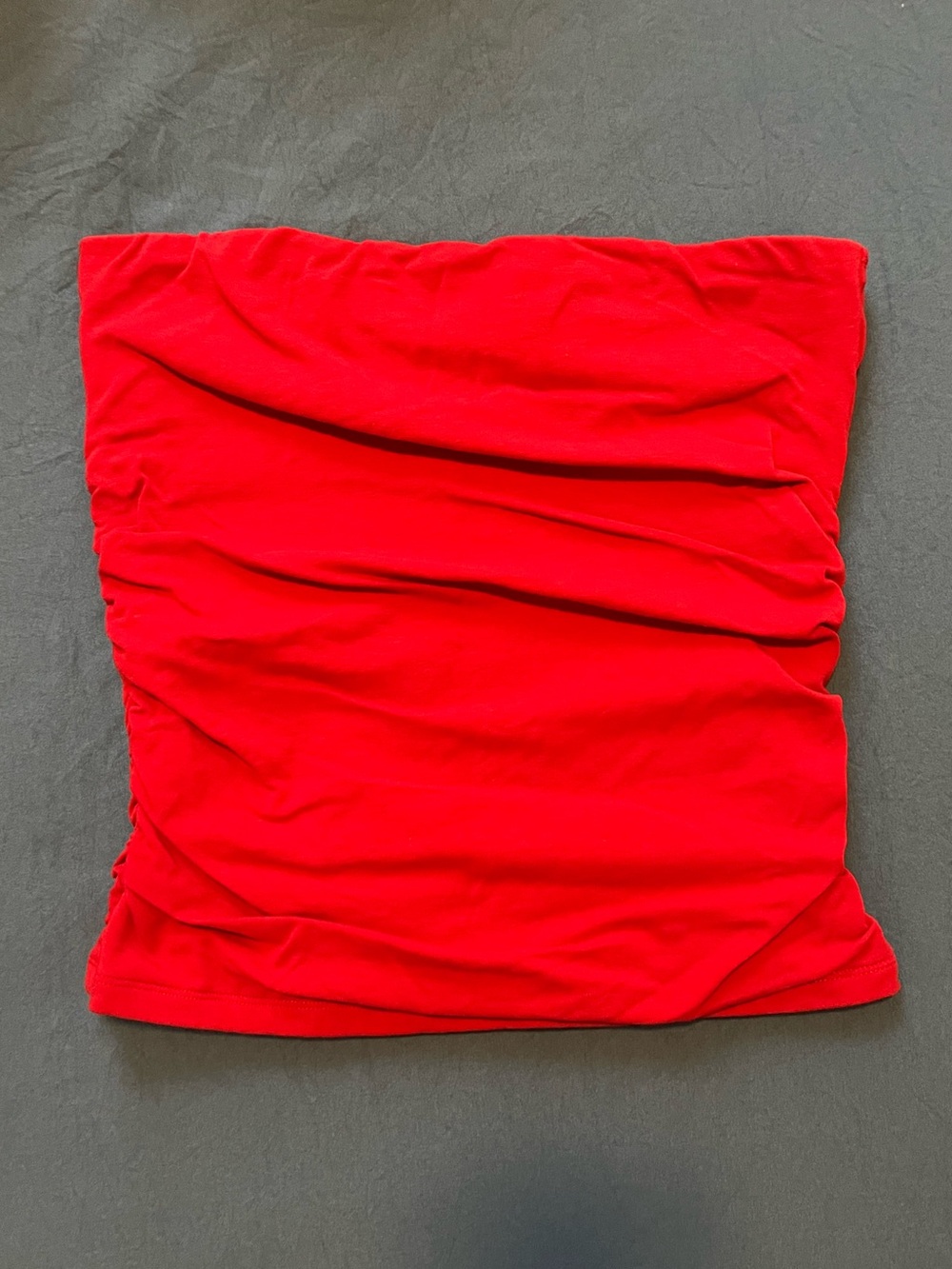 Abercrombie & Fitch Red Strapless Tube Top